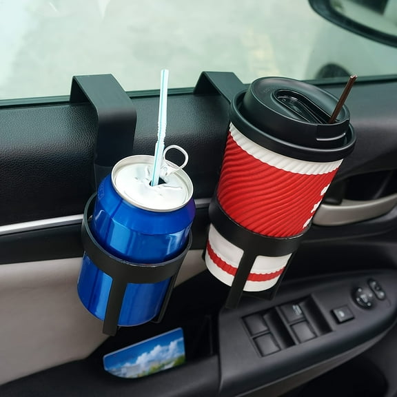 2-Pack Universal Car Cup Holder Expander - Premium Drink Mug Holder for Cars, Trucks & SUVs - Fits Most Coffee Mugs & Large Beverage Containers