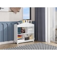 thumbnail image 4 of UTEX Kids Bookshelf, Wooden Children's Bookcases with Storage, Playhouse Book Shelves Dollhouse Bookcase for Boys and Girls, White, 4 of 8