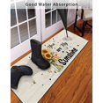 thumbnail image 3 of Vintage American Pastoral Front Door Mat Sunflower Bee Farm Welcome Doormat Indoor Outdoor Entrance Floor Mat Non-Slip Washable Runner Rug for Front Porch Decor 24x71 Inch, 3 of 6