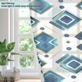 thumbnail image 4 of Yayeee Window Curtains Light Filtering 63"x42" Grommet Panel Pair Home Living Room Decor, Green Geometric Pattern, 4 of 7
