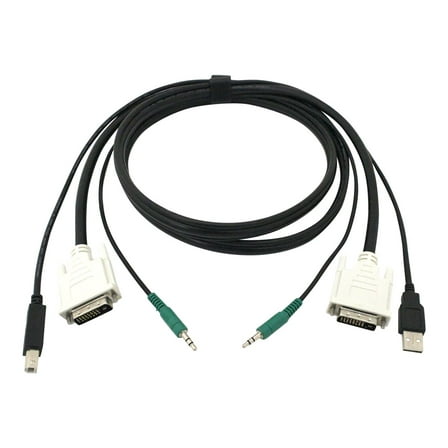 6FT SECURE KVM CABLE DVI USB
