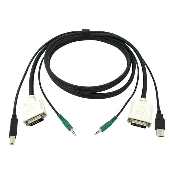 6FT SECURE KVM CABLE DVI USB