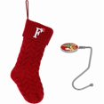 thumbnail image 1 of wonima44 Christmas Stockings Personalized Custom Initials 18 Inches Knitted Christmas Stockings with Letter Fireplace Hanging Monogram Xmas Stockings for Kids,Family Holiday Party Decoration（Red F）, 1 of 1