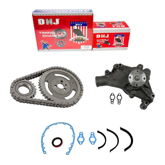 DNJ TK3101AHWP Timing Chain Kit with Water Pump Fits Cars & Trucks 81-95 Chevrolet 5.0L V8 OHV