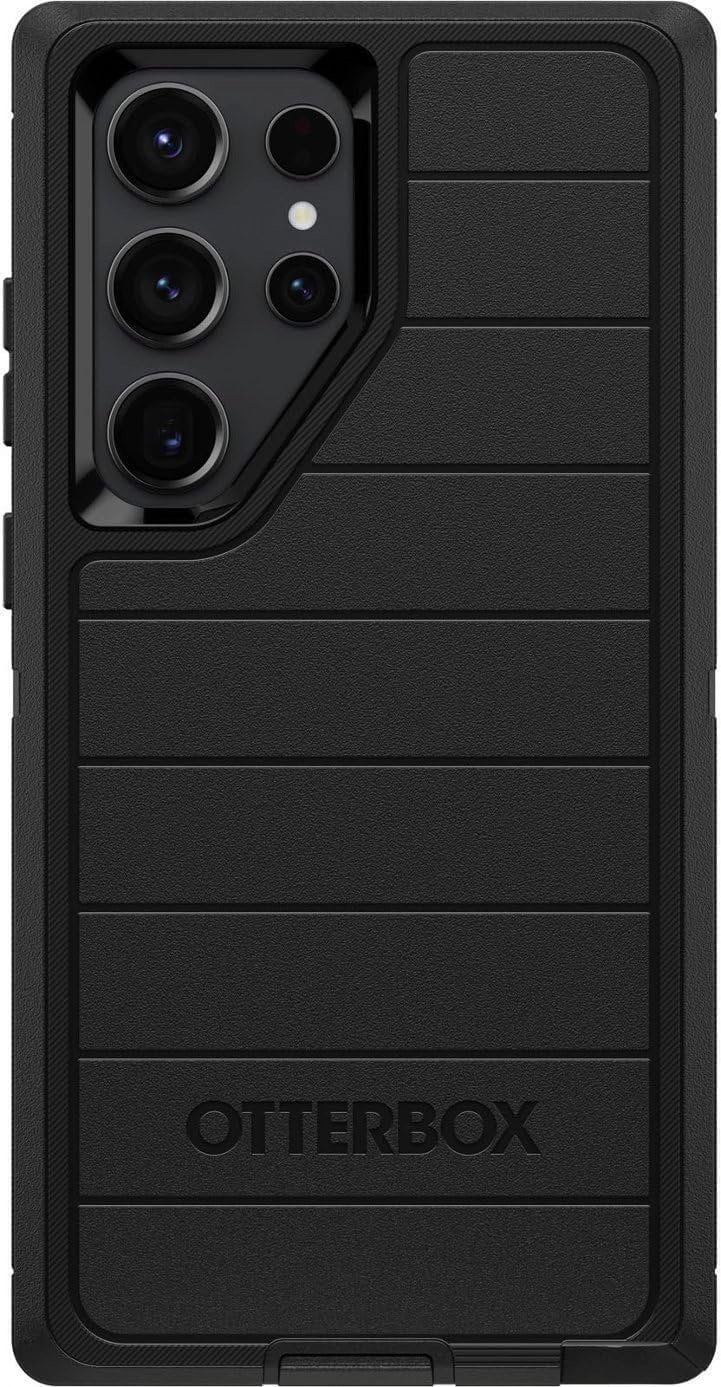 OtterBox Galaxy S23 Ultra Only - Defender Series Case - Black, Rugged & Durable - with Port Protection - Includes Holster Clip Kickstand - Microbial Defense Protection - Non-Retail Packaging