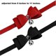 thumbnail image 2 of 2PCS Pet Cat Dog Adjustable Bowtie Collar Breakaway with Bell for Cats Kitty, 2 of 5