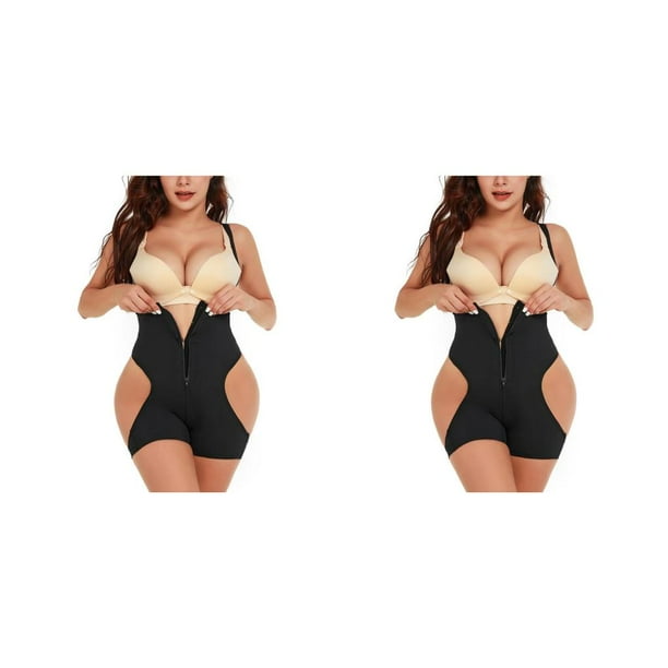 Yuarrent Dispositivo de elevación de cadera, Control de barriga, herramientas de pérdida de peso de alta compresión sin costuras, ropa Tipo 2 2piezas