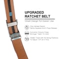 thumbnail image 3 of SENDEFN Men's Leather Belt Automatic Ratchet Buckle Slide Belt for Dress Casual Trim to Fit with Gift Box, 3 of 6