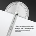 thumbnail image 2 of 180° Protractor Woodworking Worker Stainless Steel Accurate Adjustable Rotary Measuring Tools Measurement Gauge Measure Tool Device 100mm, 2 of 9