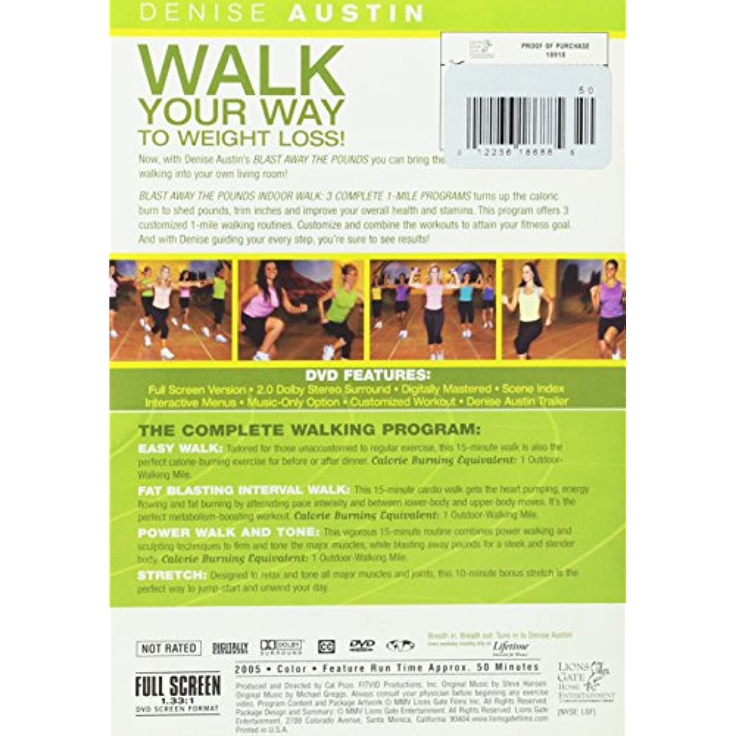 Blast Away the Pounds - Indoor Walk (DVD), Lions Gate, Sports