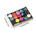 Create Perfect and Defined Eyeshadow Face Paint Kit With 15 Colors