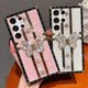 thumbnail image 2 of Funda compatible con iPhone de 16 a 6,1 pulgadas con purpurina de lujo, diseño de mariposa, plegable, con soporte, suave, con efecto espejo de policarbonato, antideslizante, para mujeres y niñas, 2 of 6