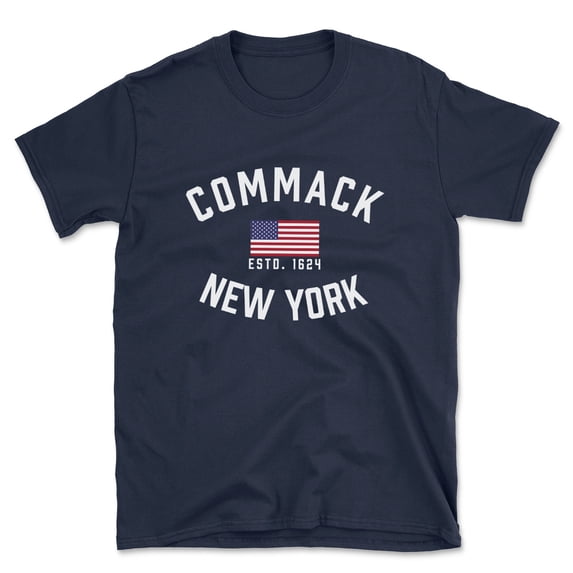 Commack New York Patriot Men's Cotton T-Shirt