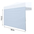 thumbnail image 3 of Instant Sidewall for 10x10ft Straight Leg Canopy | 300x300cm Sun & Weather Protection Wall | White, Red, Green, or Blue Cloth | Fits Gazebos & Instant Shelters (1 Piece), 3 of 7