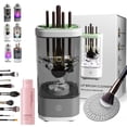 thumbnail image 1 of Makeup Brush Cleaner, 3 in 1 Electric Brush Cleaner, Electric Makeup Brush Cleaner - Automatic Spinning Cosmetic Tool for Deep Cleaning All Types of Brushes Set (Plug-in,Black-a), 1 of 7