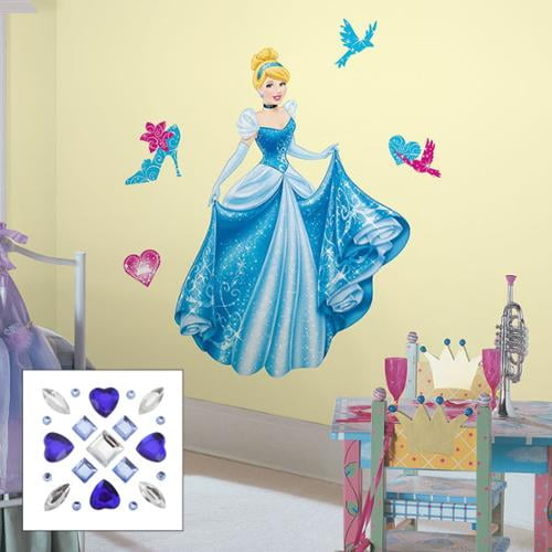 Cinderella Peel & Stick Giant Wall Decal With Decrorating Accents and