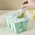 thumbnail image 5 of ShenMo Popsicle Mould，Popsicle Molds 6 Pieces Silicone Ice Pop Molds BPA Free Popsicle Mold Reusable Easy Release Ice Pop Make (Green), 5 of 5