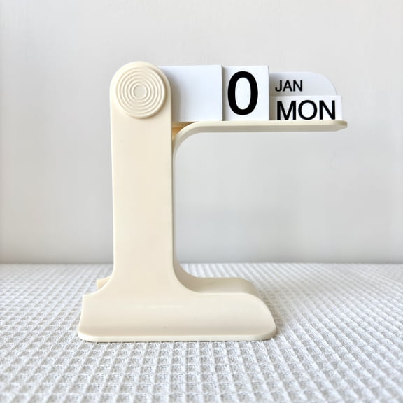 1pc modern minimalist style plastic creative perpetual calendar, desk calendar, office desktop decoration, new home decoration