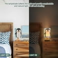 thumbnail image 5 of Bedside Desk Lamp LED Cartoon Penguin with Hearts Table Nightstand Lamps Warm Light Fabric Lampshade for Home Bedroom Office Living Room Decor, 5 of 7