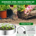 thumbnail image 6 of NUAHRHY Soil Sieve Set, Soil Sifter with Gloves, Stainless Steel Compost Sifter with 3,6,9mm Filter Mesh, Hand Held Garden Dirt Sifter with Sifting Screen, Mesh Sifter for Worm Leaves Rock, 6 of 10
