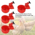 thumbnail image 2 of 4Pcs Automatic Waterer Poultry Drinking Bowl Chicken Feeder Cup For Chicken, 2 of 12