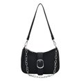 thumbnail image 2 of Bolso de mujer Cadena Y2K Bolsos de compras PU Hot Girls Punk Bag Purse (Negro) Tmvgtek Para Estrenar, 2 of 9