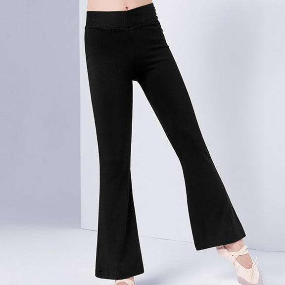 Girls' Flare Leggings Trendy Kids Bell Bottoms High Waisted Yoga Dance Pants for 4-12 Years Deals On Prime Today