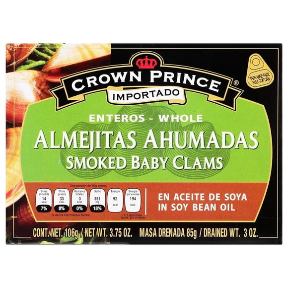 Almejita Crown Prince Marinter ahumadas 106 g