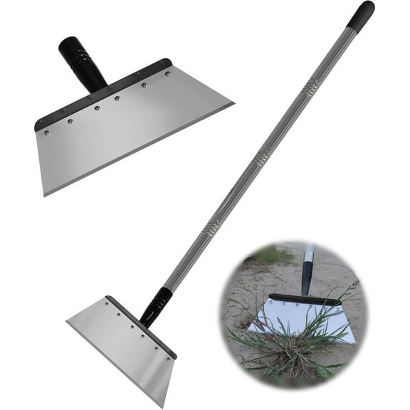 Multifunctional Garden Shovel – 54" Heavy Duty Stainless Steel Cleaning Tool with Adjustable Handle for Weeding, Lawn Edging, Snow/Ice Removal & Digging, Durable Outdoor Spade & Scraper