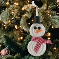 thumbnail image 3 of 10 Uds. Muñeco de nieve decoración de árbol de Navidad decoración colgante de pared ornamento, 3 of 5