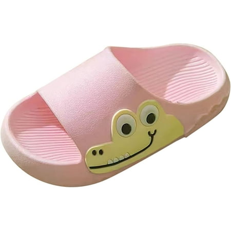 

Kids Slide Sandal Summer Beach Water Shoes Flats Non Slip Slippers Cartoon Bath Sandal Lounge Shoes First Walkers