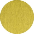 thumbnail image 1 of Ahgly Company Indoor Round Abstract Yellow Contemporary Area Rugs, 8' Round, 1 of 4