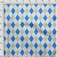thumbnail image 4 of oneOone Georgette Viscose Blue Fabric Check Argyle Sewing Material Print Fabric By The Yard 42 Inch Wide, 4 of 5