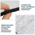 thumbnail image 2 of 197mil 15.7"×9.8" Car Sound Deadener Mat & Heat Shield Insulation,Closed Cell Foam with Aluminum Foil for Hood Ceiling Door, 2 of 6