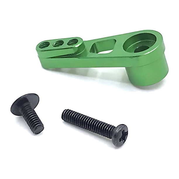 Vogacara Bocina de brazo Servo de dirección 25T para 1/12 Wltoys 12428 12423 12429 pieza Feiyue servicio duradero y largo Kits de construcción modelo Verde