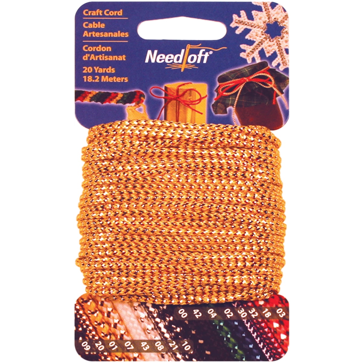 Cottage Mills Novelty Craft Cord 20yd-Metallic Gold