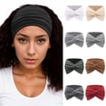 thumbnail image 5 of UJNDER Wide Retro Headscarf for Ladies Featuring Cute Knotted Hair Band for Daily Use Hair Scarf GY2, 5 of 5