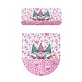 thumbnail image 2 of HELLHERO Elastic Bottom Easy Care Set of 2 with Stretch Bathroom Toilet Cozy Set Toilet Seat Cover Stretch Fit, 2 of 6