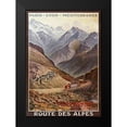 thumbnail image 2 of Vintage Apple Collection 18x24 Black Modern Framed Museum Art Print Titled - Route Des Alpes, 2 of 5