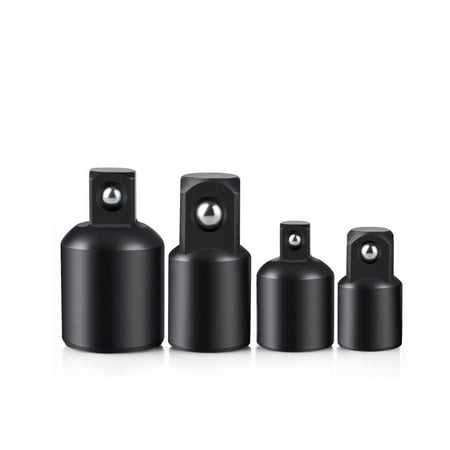 

Drill Socket Adapter Hex Shank to Square Impact Driver Extension Bits Kit Craftsman Spring Locking Replacement Reducer Hand Tool 4PCS Adapters