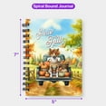 thumbnail image 5 of Hello Fall Autumn Basenji Pumpkins Pickup Truck Spiral Bound Journal African Barkless Dog Lover 5x7in Spiral Notebook - 13011, 5 of 5