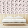 thumbnail image 4 of Ambesonne Easter Bunny Peel & Stick Wallpaper for Home, Bunnies Doodle, 13"x72", Rose Charcoal Grey, 4 of 6