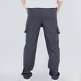 thumbnail image 4 of Boy Cargo Pants 16-18 Baggy Pants for Boys Boys Cargo Joggers Pants Elastic Waist Casual Jogging Trousers Bottom for Kids,Z7-Grey,150(10-11 Years), 4 of 6
