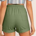 thumbnail image 5 of RYRJJ Women's Hiking Shorts Golf Athletic Outdoor Shorts Plus Size Elastic Waist Drawstring Casual Summer Beach Shorts with Pockets(Green,4XL), 5 of 9