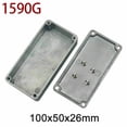 thumbnail image 1 of Effect Aluminum Box Metal Electric Case Instrument Silver Enclosure Project Box, 1 of 6