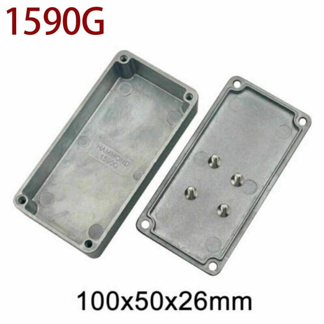 Effect Aluminum Box Metal Electric Case Instrument Silver Enclosure Project Box