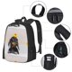 thumbnail image 2 of Disketp Dachshund Sitting in Bathtub Mochila Minimalista de Gran Capacidad, Mochila de Viaje para Escuela, Trabajo o Uso Diario, 2 of 6