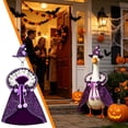 thumbnail image 7 of PiGOGI Christmas Goose Costume Cloak Set Witch Hat Cape Outfit Glitter Fabric for Garden Lawn Goose Statue Holiday Yard Decorative (Goose Not Included), 7 of 7