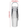 thumbnail image 7 of 3.5*12 Inch Stainless Steel Dog Water Bottle, Leak Proof Portable Puppy Water Dispenser with Drinking Feeder for Pets Outdoor Walking, Hiking, Travel, 7 of 7