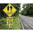 thumbnail image 4 of Speed Limit 35 Sign Mph Slow Warning Dector Traffic Road Highway Metal Tin Sign 12x8 Inch, 4 of 5